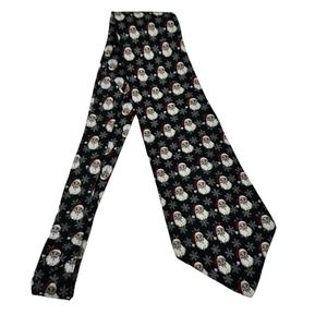 TODAY’S MAN SANTA SNOWFLAKE ALL OVER PRINT MEN’S TIE
